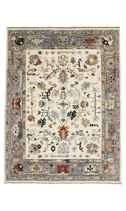 9 x 12 Transitional Oushak Rug 80391