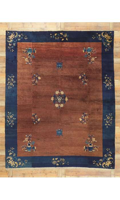 9 x 11 Antique Chinese Peking Rug 78422