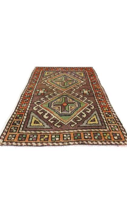 1 x 2 Vintage Turkish Yastik Rug 51193