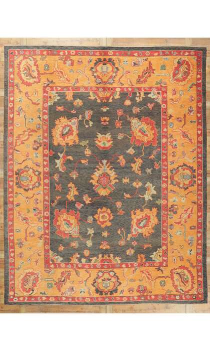 10 x 13 Colorful Oushak Rug 52430