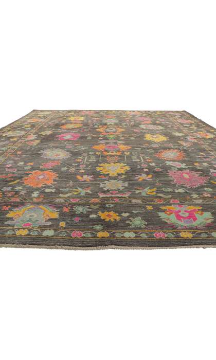 10 x 13 Colorful Oushak Rug 52218