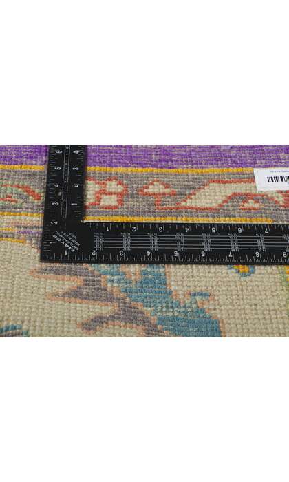 10 x 14 Colorful Purple Oushak Rug 51887