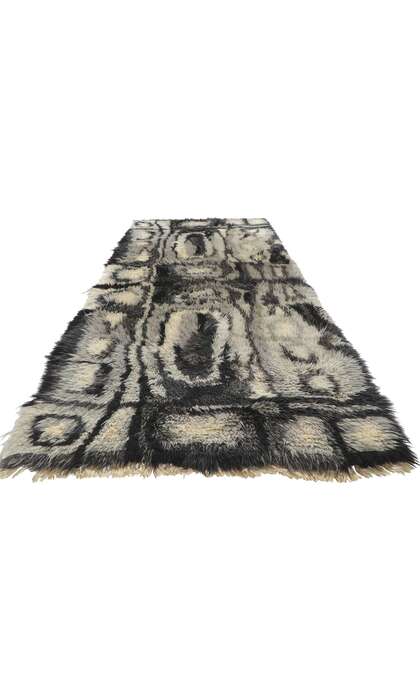 3 x 9 Ingrid Sterling Vintage Swedish Rya Rug 78463