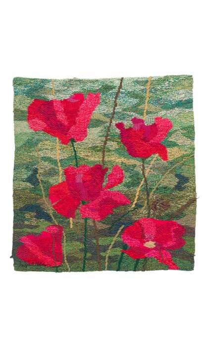 4 x 5 Ingrid Nilsson Olsson Vintage Swedish Tapestry 78501