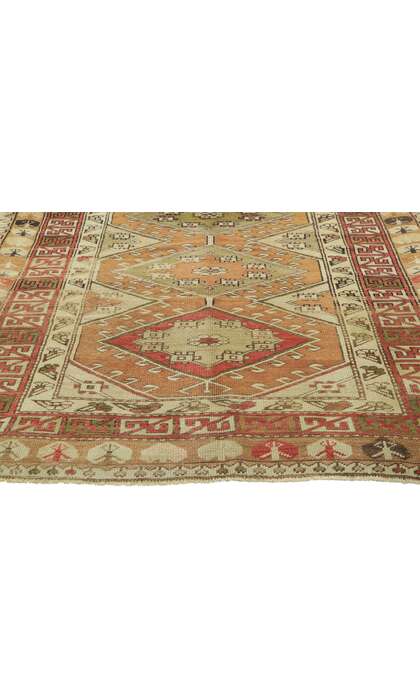 4 x 8 Vintage Turkish Oushak Rug 53093