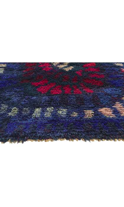 4 x 5 Viola Grasten Vintage Swedish Rya Rug 78473