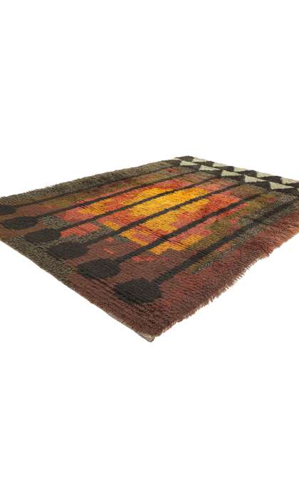 4 x 6 Vintage Swedish Birgitta Salenius Rya Rug 78510