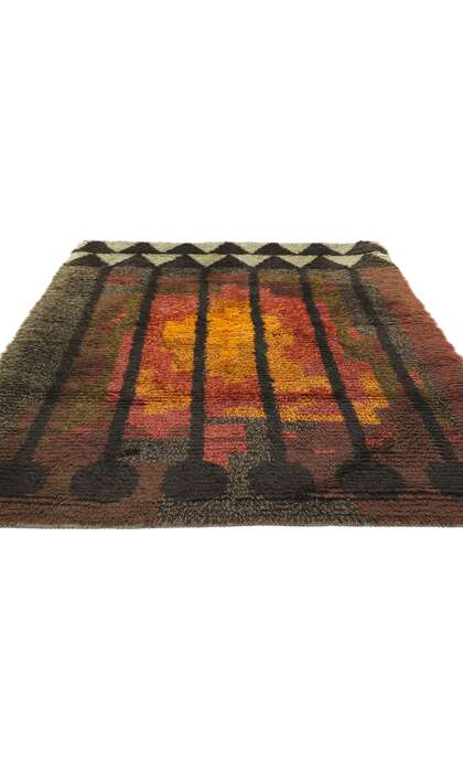 4 x 6 Vintage Swedish Birgitta Salenius Rya Rug 78510