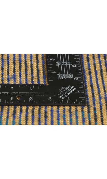 4 x 6 Vintage Swedish Blue Rya Rug 78511