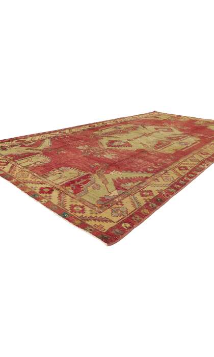 5 x 10 Vintage Turkish Oushak Rug 51727