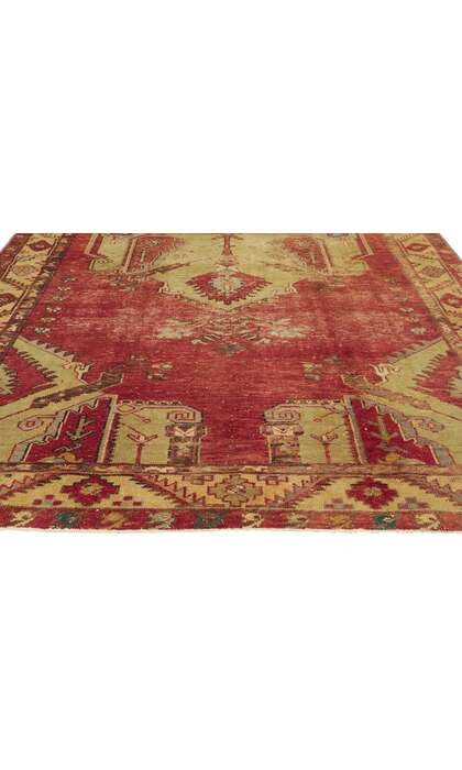5 x 10 Vintage Turkish Oushak Rug 51727