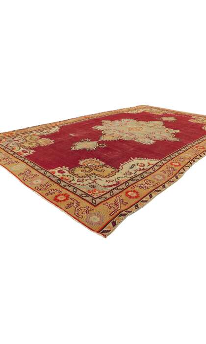 5 x 8 Vintage Turkish Oushak Rug 51673