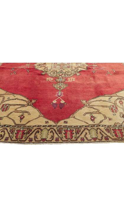 5 x 8 Vintage Turkish Oushak Rug 51730