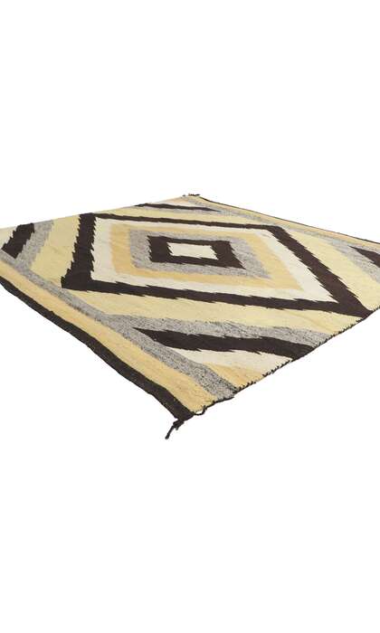 5 x 5 Antique Eye Dazzler Navajo Rug Saddle Blanket 78503