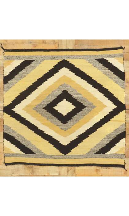5 x 5 Antique Eye Dazzler Navajo Rug Saddle Blanket 78503