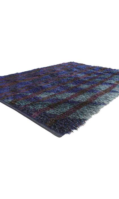 5 x 7 Vintage Scandinavian Swedish Rya Rug 78472