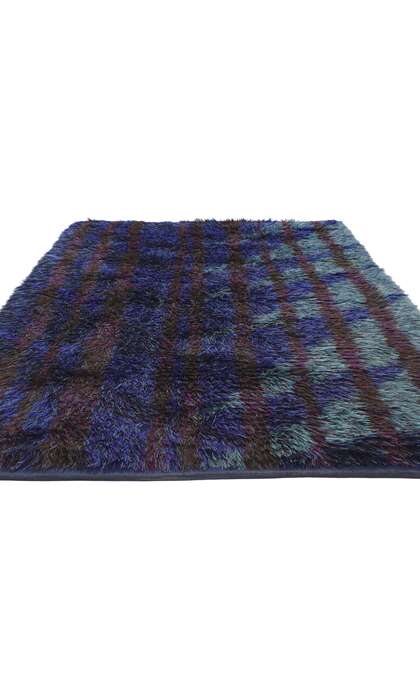 5 x 7 Vintage Scandinavian Swedish Rya Rug 78472