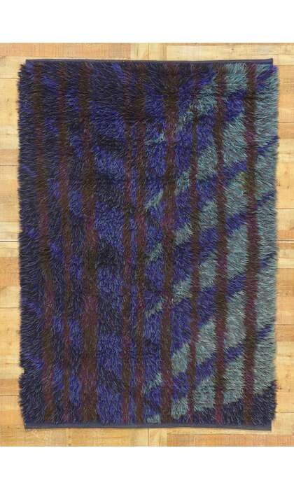 5 x 7 Vintage Scandinavian Swedish Rya Rug 78472