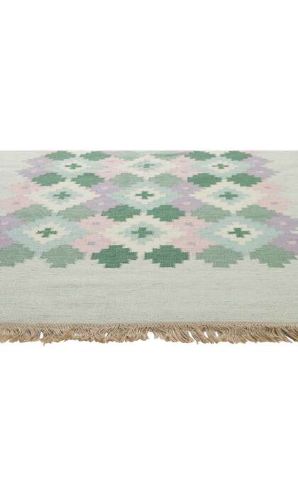 5 x 7 Vintage Swedish Kilim Rollakan Rug 784985 x 7 Vintage Swedish Kilim Rollakan Rug 78498