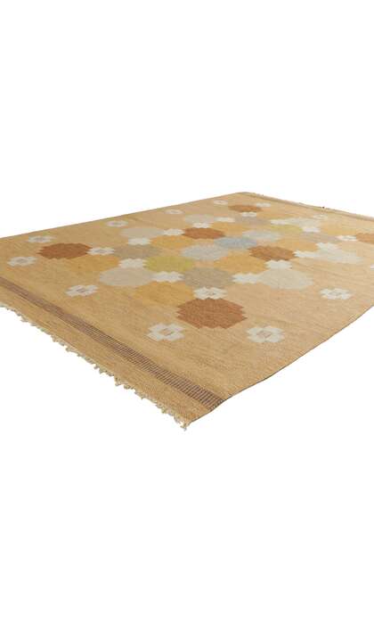 5 x 7 Vintage Swedish Kilim Rug Ingegerd Silow Rollakan 78504