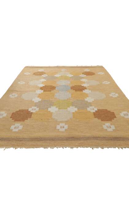 5 x 7 Vintage Swedish Kilim Rug Ingegerd Silow Rollakan 78504