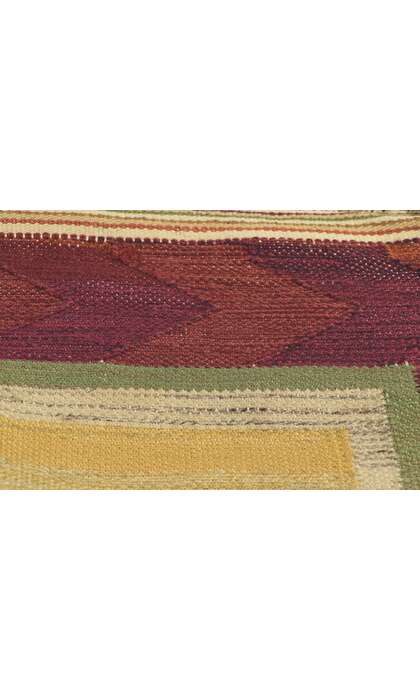 5 x 7 Vintage Swedish Kilim Rug Rollakan 78488