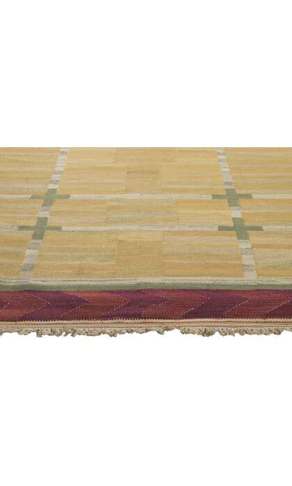 5 x 7 Vintage Swedish Kilim Rug Rollakan 78488