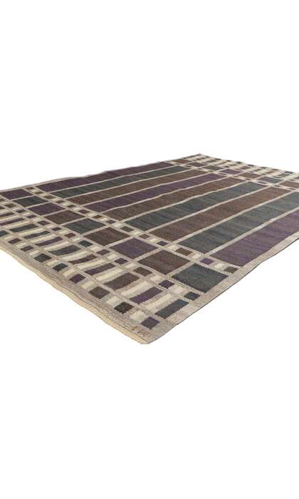 5 x 7 Vintage Swedish Rug Irma Kronlund Rollakan 78482