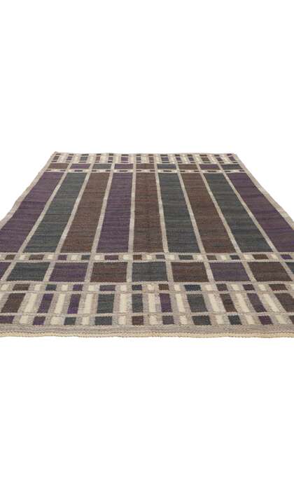 5 x 7 Vintage Swedish Rug Irma Kronlund Rollakan 78482