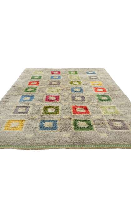 5 x 7 Vintage Swedish Rya Rug 78508