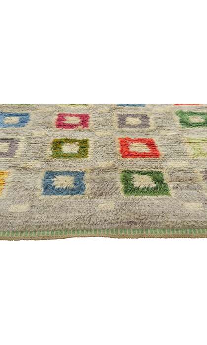 5 x 7 Vintage Swedish Rya Rug 78508
