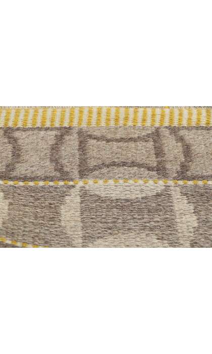 5 x 8 Vintage Swedish Kilim Rollakan Rug 78468
