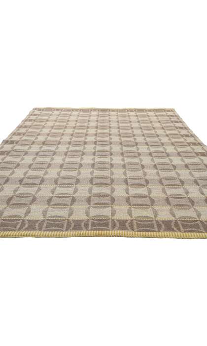 5 x 8 Vintage Swedish Kilim Rollakan Rug 78468