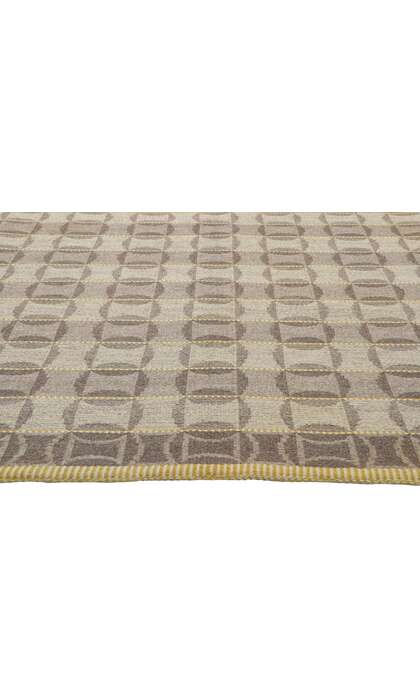 5 x 8 Vintage Swedish Kilim Rollakan Rug 78468