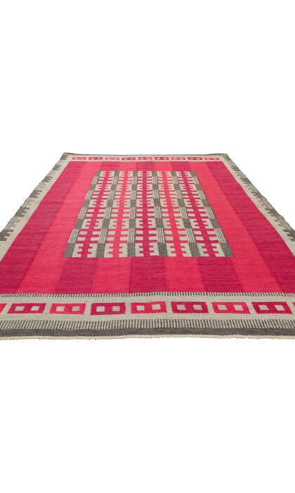 5 x 8 Vintage Swedish Rug Rollakan Irma Kronlund Kristianstad 78480