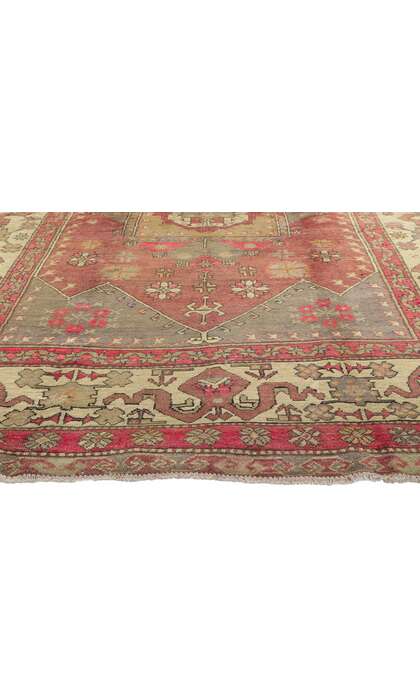 6 x 9 Coloful Vintage Oushak Rug 51789