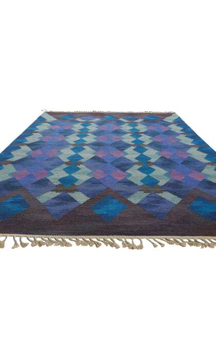 6 x 8 Vintage Swedish Kilim Rug Judith Johansson Rollakan Fonstret 78490