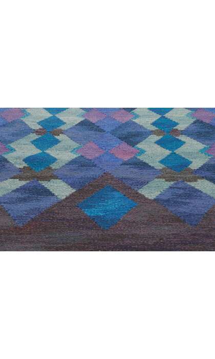 6 x 8 Vintage Swedish Kilim Rug Judith Johansson Rollakan Fonstret 78490