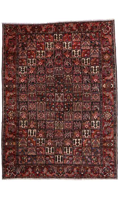 11 x 15 Antique Persian Bakhtiari Rug 71802