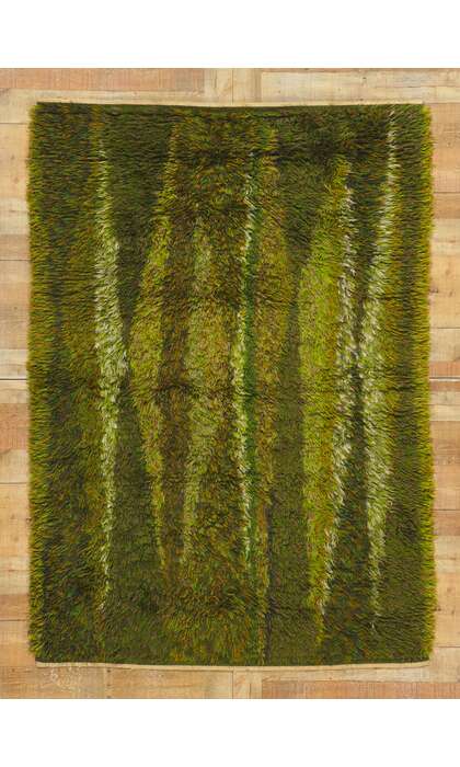 5 x 7 Vintage Swedish Rya Rug 78471