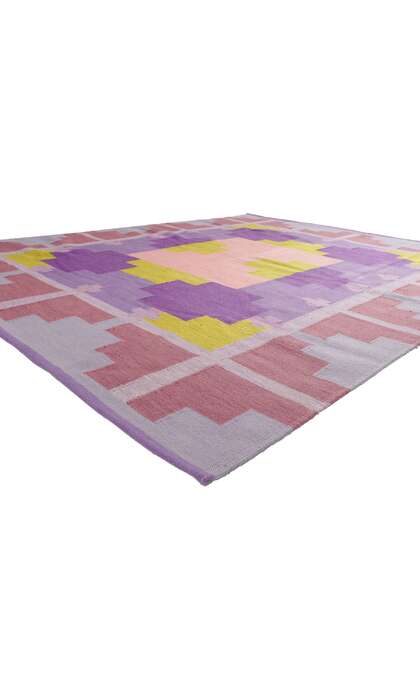 8 x 10 Scandinavian Modern Swedish Inspired Kilim Rug 30917