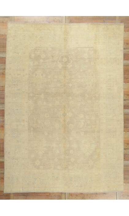 9 x 13 Vintage-Inspired Oushak Rug 80186