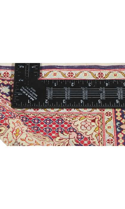 1 x 2 Vintage Turkish Silk Hereke Rug 78516