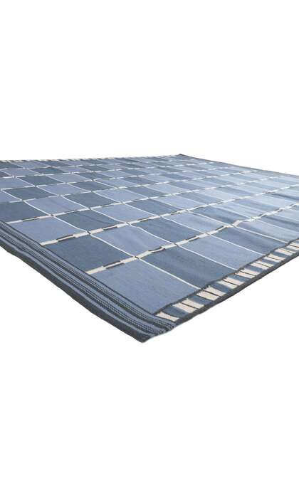 10 x 13 Scandinavian Modern Swedish Inspired Kilim Rug 30941