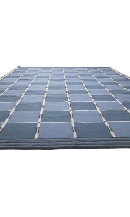 10 x 13 Scandinavian Modern Swedish Inspired Kilim Rug 30941