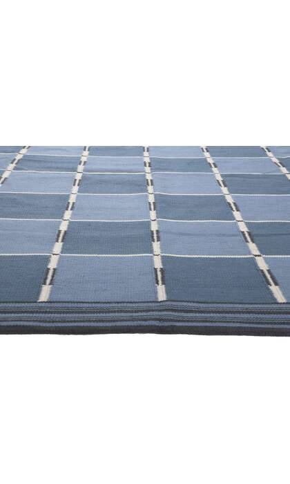 10 x 13 Scandinavian Modern Swedish Inspired Kilim Rug 30941