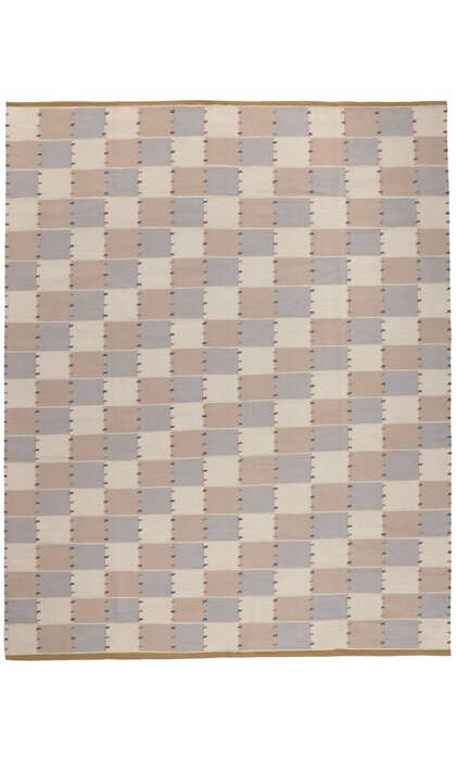 10 x 13 Scandinavian Modern Swedish Inspired Kilim Rug 30950