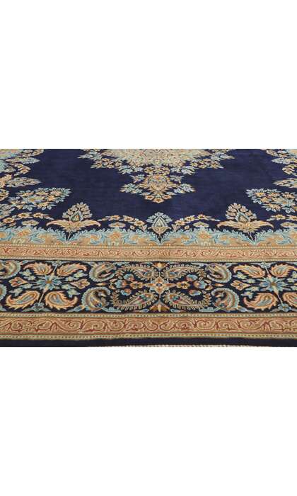 10 x 13 Vintage Persian Kerman Rug 78528