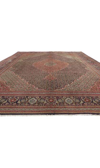 10 x 13 Vintage Persian Tabriz Rug 60998