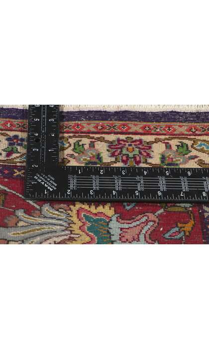 10 x 13 Vintage Persian Tabriz Rug 61110